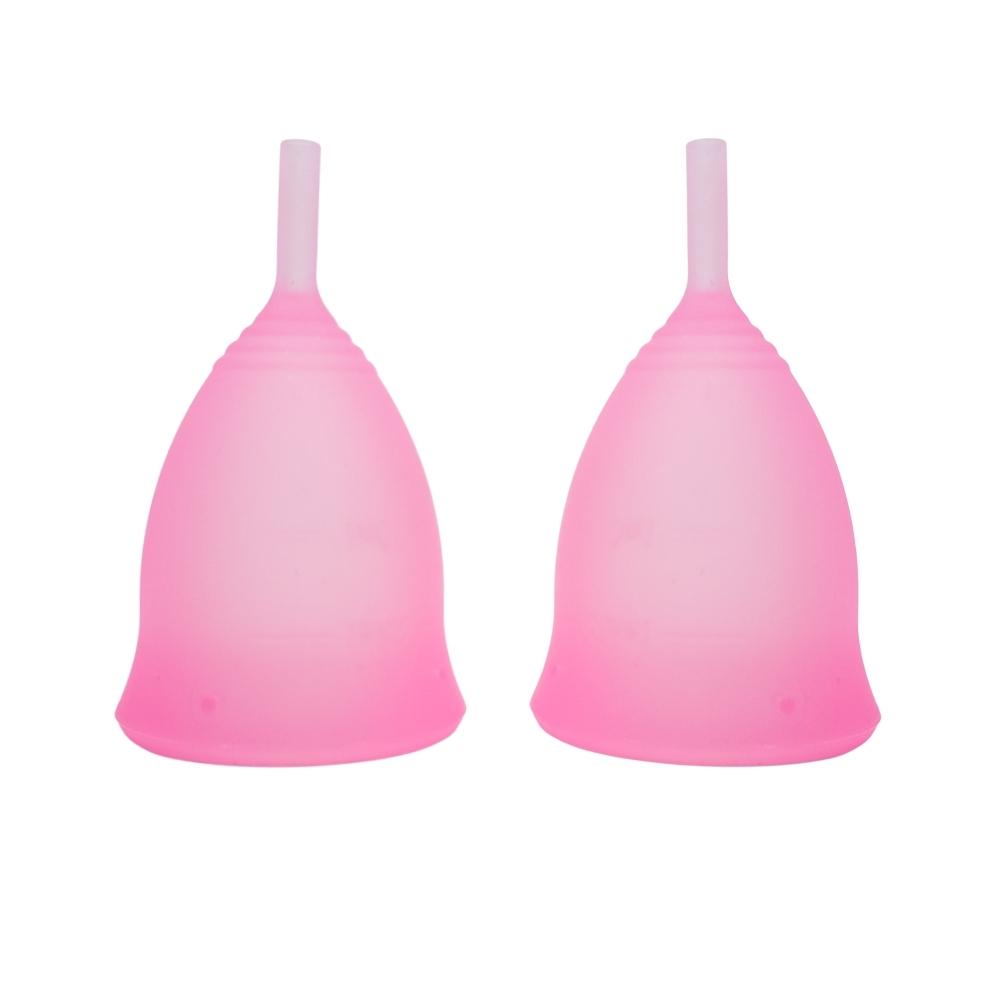 2 Copas Menstruales Rosa 100% Silicona Médica